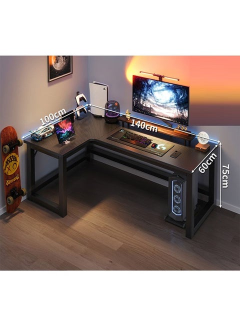 L Shape Gaming and Computer Table for Home Office Workstation 140X120 cm (Left Corner)