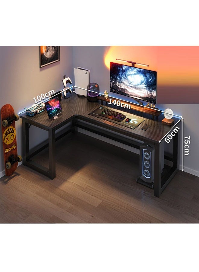keke L Shape Gaming and Computer Table for Home Office Workstation 140X120 cm (Left Corner)  - Image 1