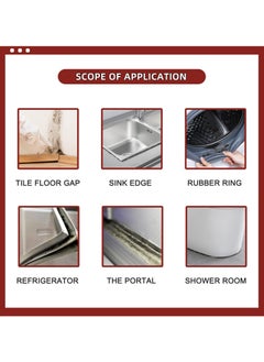 SYOSI SYOSI 2 Pcs Mold Remover Gels, Household Mold Clean Gel for Washing Machine/Fridge/Kitchen Sink/Bathroom, Mold Cleaner for Tile/Wall  - Image 5