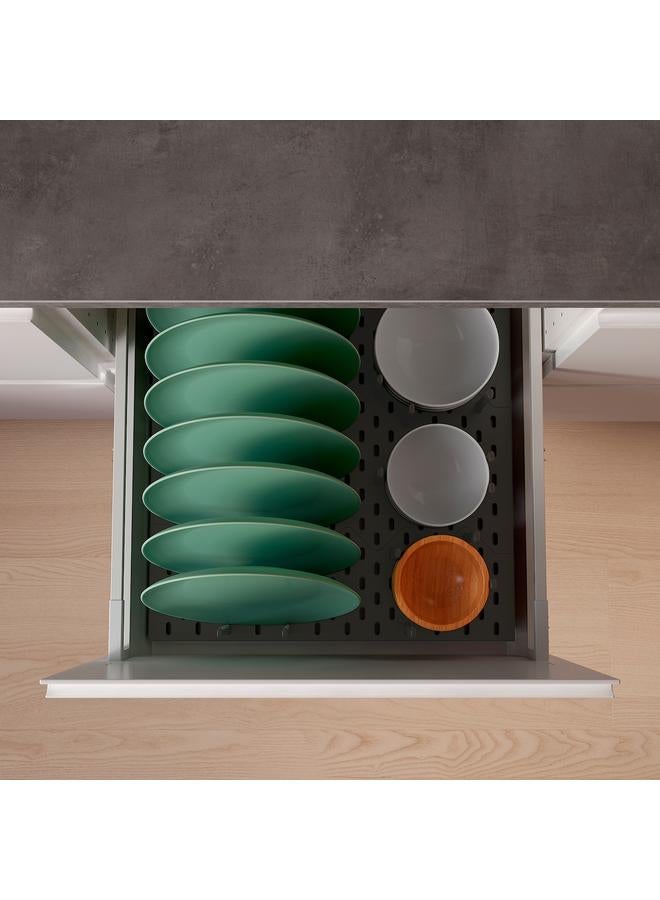 زبون منظم أدراج من الخشب المثقوب، لون أنثراسايت، 60 سم - Image 4