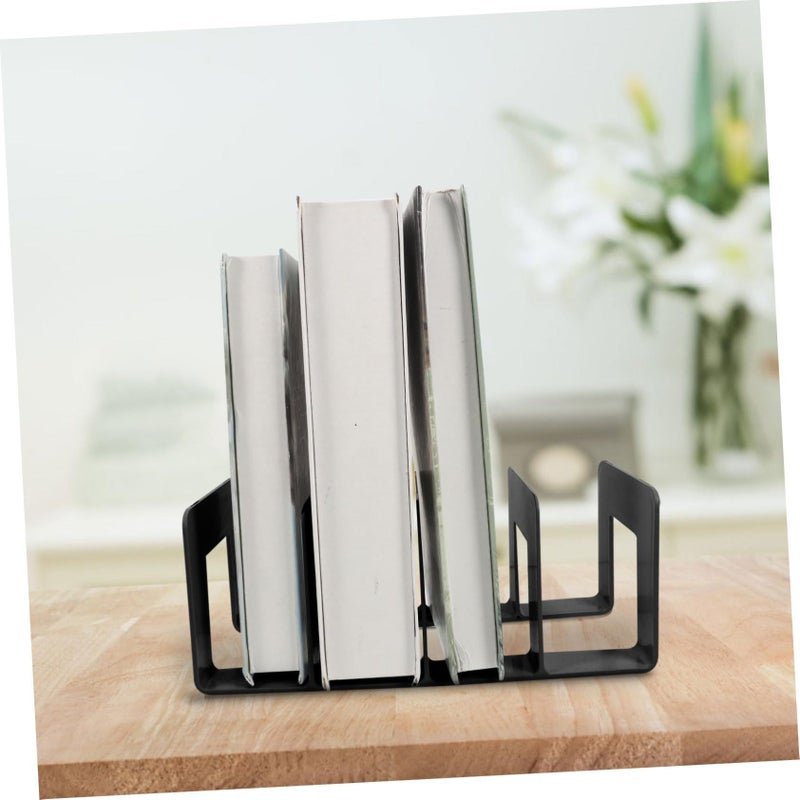 Heavy Duty 180g Bookends for Home Office Sturdy Vertical File Holder with Rounded Edges - Image 5