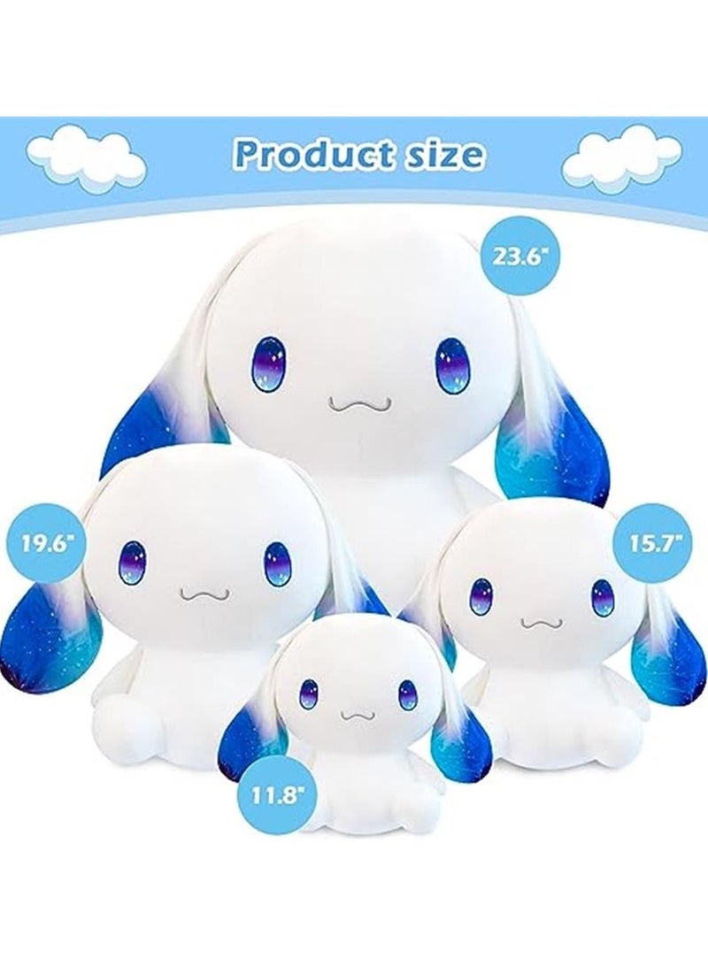 Cute Plushies Dog Stuffed Animals Big Ear White Plush Toy Hugging Animal Soft Gift Accompany for Boy Girls Kids Birthdays , Body Pillow