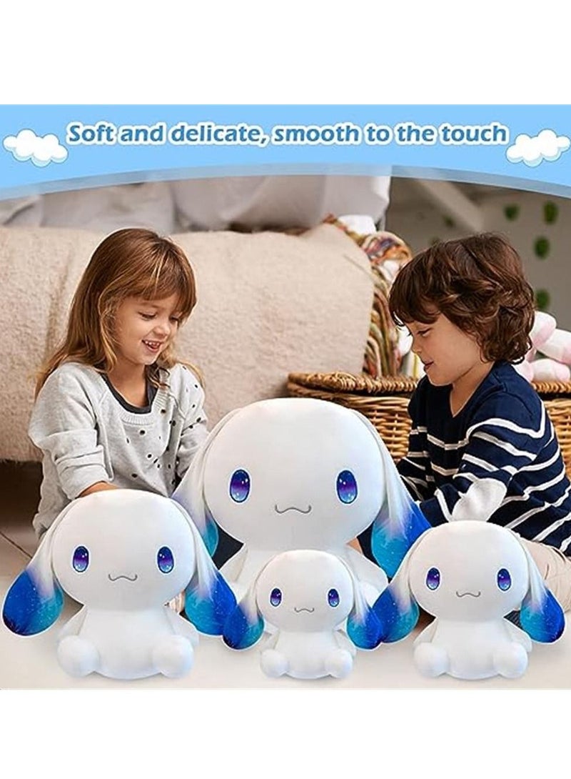 Cute Plushies Dog Stuffed Animals Big Ear White Plush Toy Hugging Animal Soft Gift Accompany for Boy Girls Kids Birthdays , Body Pillow