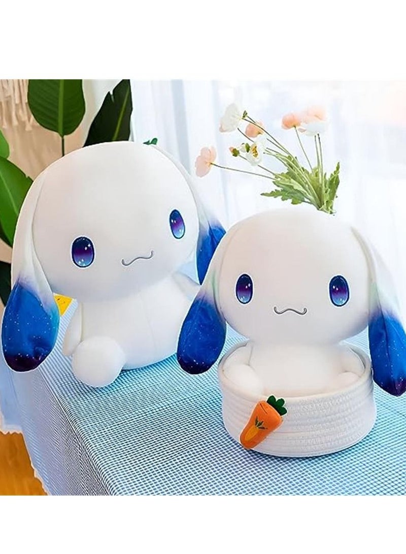 Cute Plushies Dog Stuffed Animals Big Ear White Plush Toy Hugging Animal Soft Gift Accompany for Boy Girls Kids Birthdays , Body Pillow