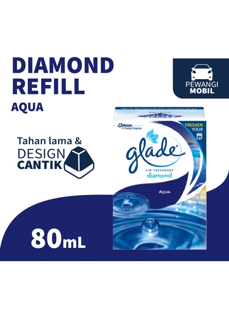 جليد معطر جو سائل دايموند مع أكوا للسيارة، 80 مل