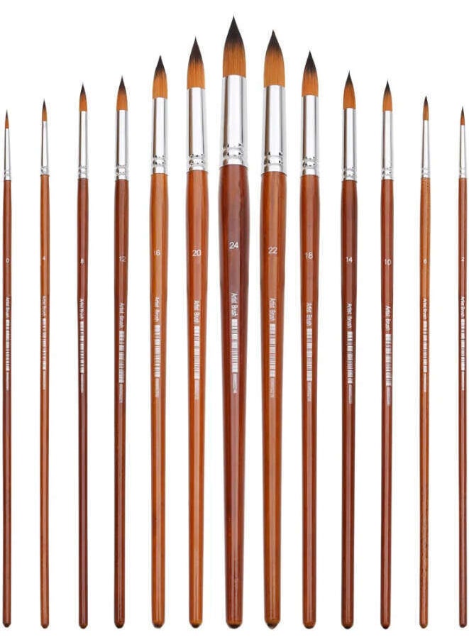 Keep Smiling Synthetic Round Tip Brush Set of 13 G108  - Image 1