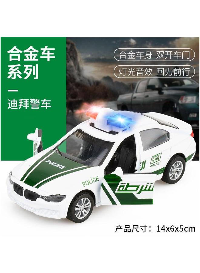 إسكدنيا Inertia Sound Light Toy Vehicle Dubai Police Car】