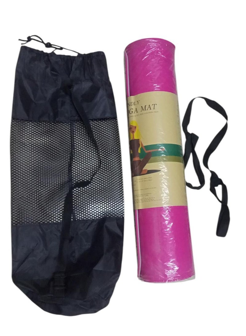 Generic Non-Slip Yoga Mat with Storage Bag with Carrying Strap Gift 72 x 24 inches  - Image 4