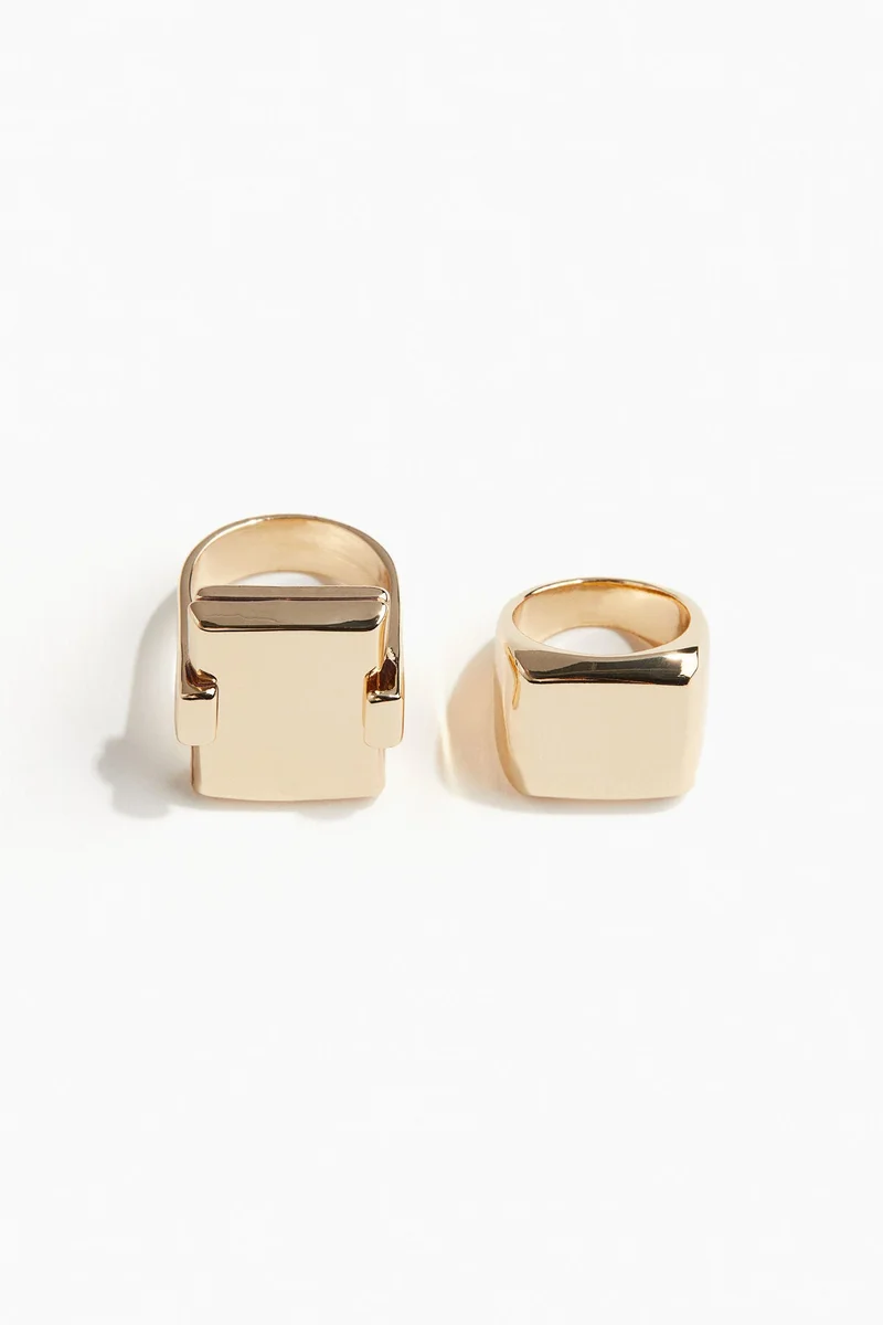 H&M 2-Pack Signet Rings