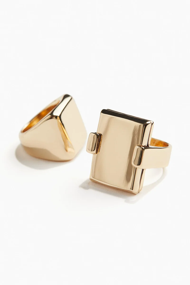 H&M 2-Pack Signet Rings