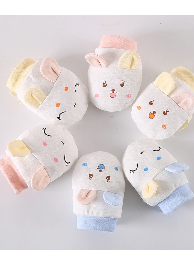 4Pcs Newborn Baby Gloves, anti-Scratch Face and anti-bite Baby Gloves  - Image 2