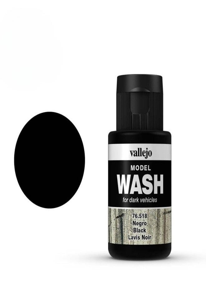 Vallejo 76.518 Model Wash Paint 35 ml, Black - Image 4
