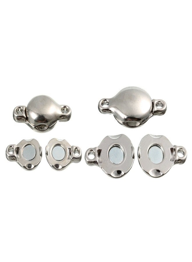 Linsoir Beads Brass Made Round Magnetic Clasps Stronger Magnetic Closure for Necklace Bracelet and Chain Keep Your Jewelry Secure 10 Sets/lot - Image 4