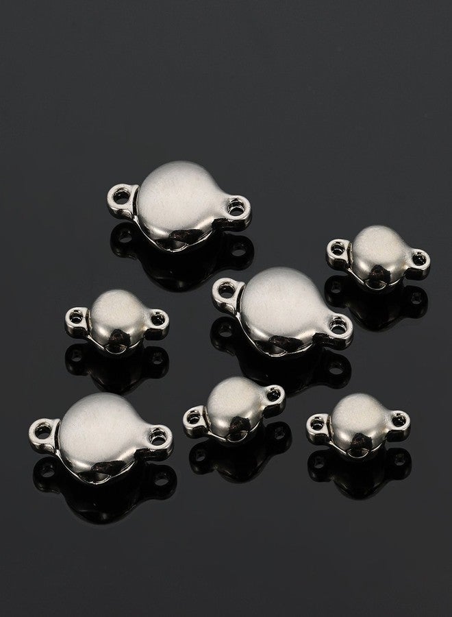 Linsoir Beads Brass Made Round Magnetic Clasps Stronger Magnetic Closure for Necklace Bracelet and Chain Keep Your Jewelry Secure 10 Sets/lot - Image 5