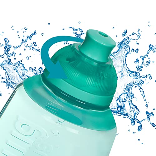 Sistema Lunch Containers Bento Box with Condiment and Sandwich Containers, 2 Water Bottles, Dishwasher Safe, Blue/Green - Image 4