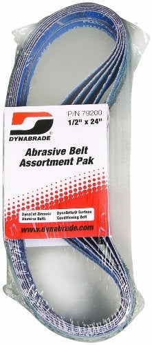 Dynabrade (79200) Belt Assortment Pak | 1/2"" (13 mm) Wide x 24"" (610 mm) Long | Assorted DynaCut and DynaBrite Belts | For Use with Dynabrade Abrasive Belt Tools - Image 3