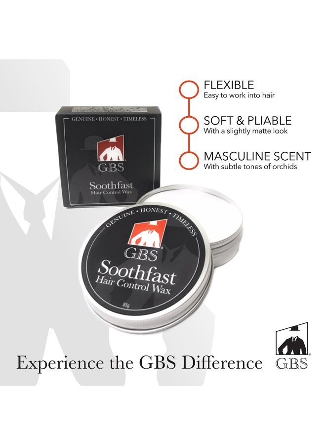 G.B.S Men's All-Natural Hair & Mustache Styling Wax Clay (3oz), Folding Comb & 7in Dressing Comb Bundle - Image 4