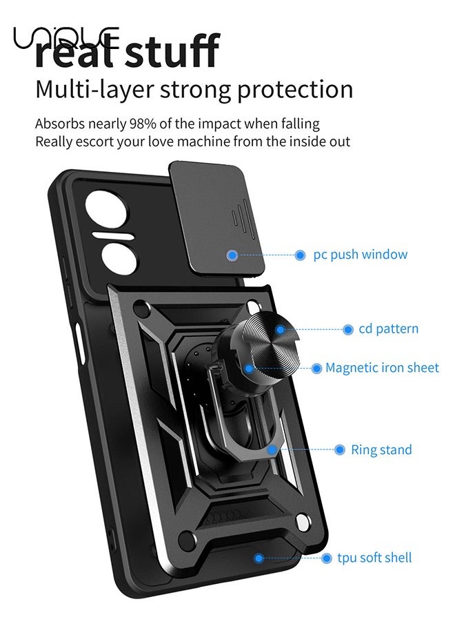 Compatible with Huawei nova 9 SE Bracket Shell,with Slide Camera Lens Cover Compatible with Huawei nova 9 SE Case - Black - pzsku/ZB1A981F210918536AD25Z/45/_/1709802154/a8bcc4b7-648e-4986-95c9-c7957b9db861