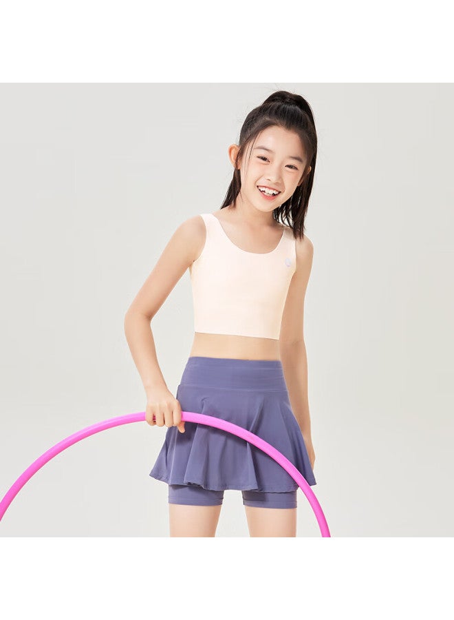 Jiusuibian Children's Underwear Girls 120s Jinmo Cool Feeling Developmental Period Girls Bra 8-10 Years Old Student Anti-convex Base Vest