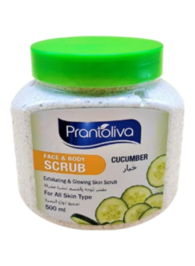 برانتوليفا مقشر للوجه والجسم بالخيار ، 500 مل