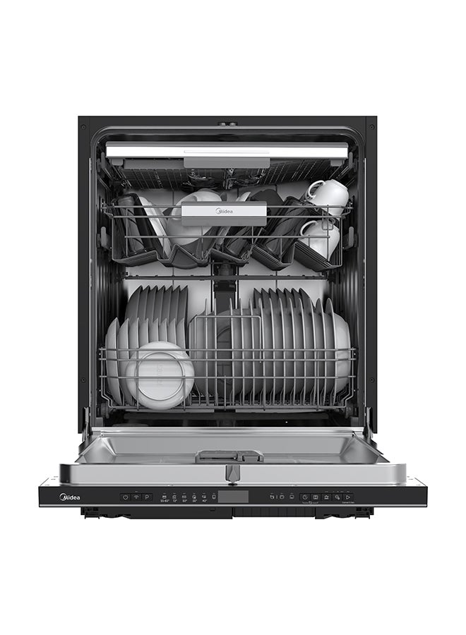 Midea Dishwasher Built-In - 14 Place Settings - 9 Programs 14 kg WQP14W7703MKSA 14 kg WQP14W7703MKSA Black - Image 3