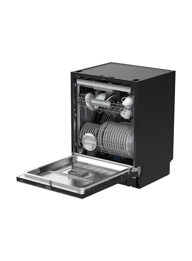 Midea Dishwasher Built-In - 14 Place Settings - 9 Programs 14 kg WQP14W7703MKSA 14 kg WQP14W7703MKSA Black - Image 1