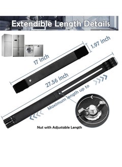 بيوينتي NEW Universal Extendable Furniture Appliance Rollers with 24 Rollers  Brakes – Heavy-Duty Mover Tools for Washing Machines, Refrigerators, Dryers, 600 lb Capacity, Strong Base, Bearing Support  - Image 3