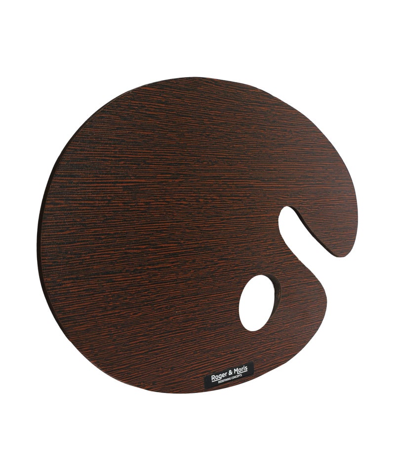 Roger & Moris Artist Wooden Palette (Wenge) with Thumb Hole for Drawing, Painting and Coloring Size (8 inch X 12- inch) - Image 2