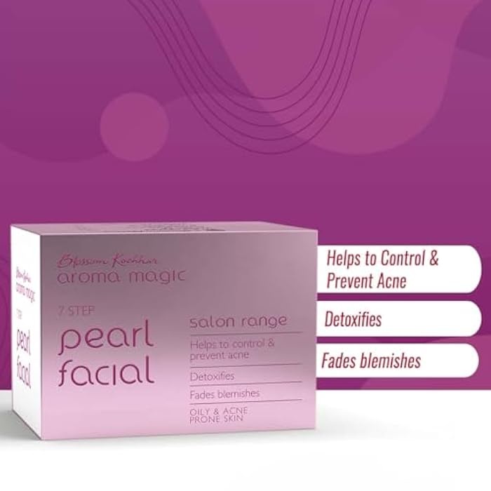 Aroma Magic مجموعة عناية الوجه من أروما ماجيك بيرل | 7 خطوات للعناية بالبشرة الدهنية والمعرضة لحب الشباب | Detoxifies, Hydrates & Revitalizes | تنظيف عميق، ينقي ويعزز نسيج البشرة | توهج بجودة الصالون - Image 2