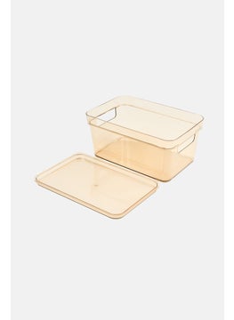 Muy Mucho Transparent Box With Lid 26 x 17 x 14 cm, Brown  - Image 2