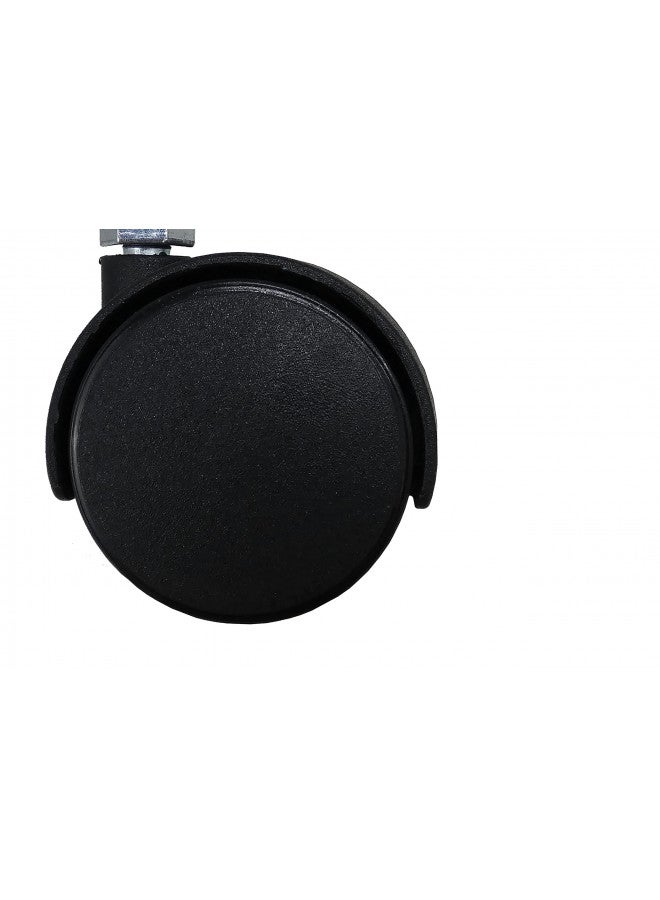 Shepherd Hardware 9733 2-Inch Office Chair Caster, Twin Wheel, 5/16-Inch Threaded Stem Diameter, 75-lb Load Capacity,Black - Image 2