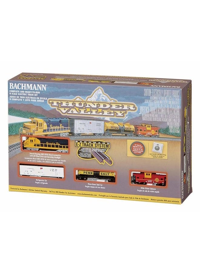 Bachmann Trains - Thunder Valley Ready To Run Electric Train Set - N Scale Multi,Medium - Image 2