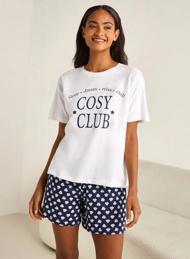 سبلاش فيڤ طقم بيجامة قطعتين: تي شيرت وشورت
