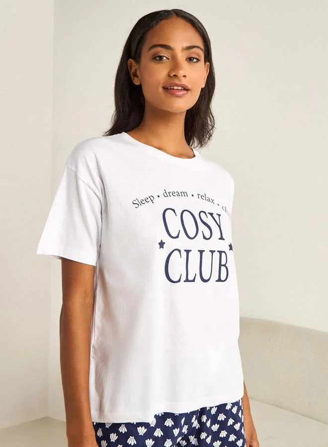 سبلاش فيڤ طقم بيجامة قطعتين: تي شيرت وشورت