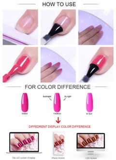 Nee Jolie 23Pcs Gel Nail Polish Set with 20 Colors Gel Nail and Base Gel Top Coat Matte Top Coat for Nail Art Salon for Women  - Image 5