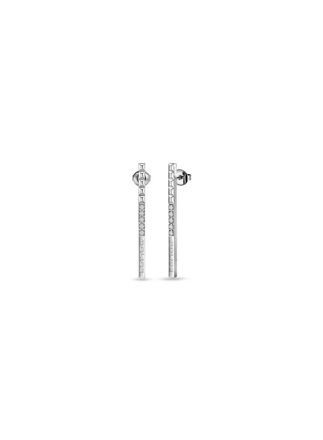 بوليس Tazia Silver Earrings with Crystals for Women's