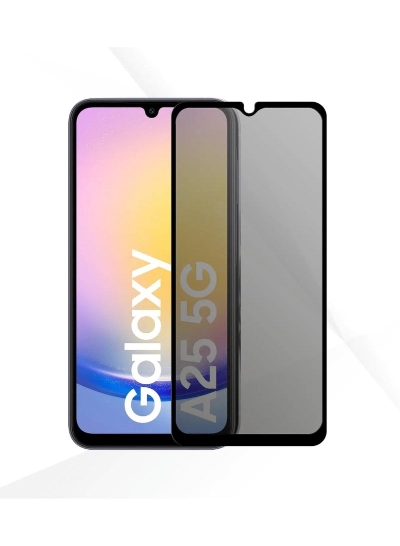 Denx Privacy Screen Protector for Samsung Galaxy A25, Anti-Scratch, Bubble Free, Face-ID, 9H Hardness, Scratch Resistant, 30° Privacy- Premium - Image 1