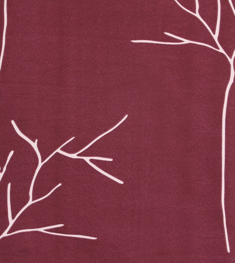BELVOSTUM 280 TC Glace Printed Cotton Bedsheet for Double Bed Perfect for King Size BedSheet, Cotton Bedspread for King Size Bed- Includes 1 Double Bed Sheet and 2 Pillow Covers - Dark Wine Colour - Image 5