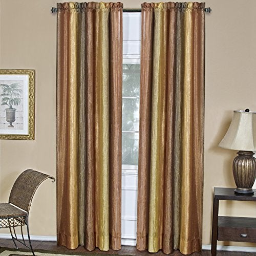 Achim Ombre Panel Light Filtering Semi-Sheer Window Curtain - 84 Inch Length, 50 Inch Width - Autumn- Light Filtering Soft Polyester Drapes for Bedroom Living & Dining Room by Achim Home Decor(Pack of 1) - Image 1