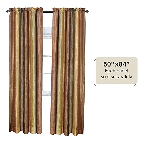 Achim Ombre Panel Light Filtering Semi-Sheer Window Curtain - 84 Inch Length, 50 Inch Width - Autumn- Light Filtering Soft Polyester Drapes for Bedroom Living & Dining Room by Achim Home Decor(Pack of 1) - Image 4