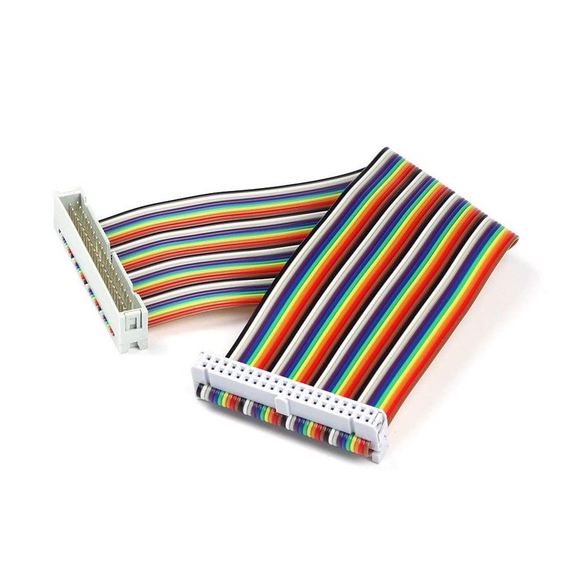 REES52 Male to Female GPIO Ribbon Cable 40pin 8inch Breadboard Jumper Wires for Connection Raspberry Pi 3/2/4B Model B B+ w/ 3.5/5 inch TFT Touch Screen LCD Display - Image 5