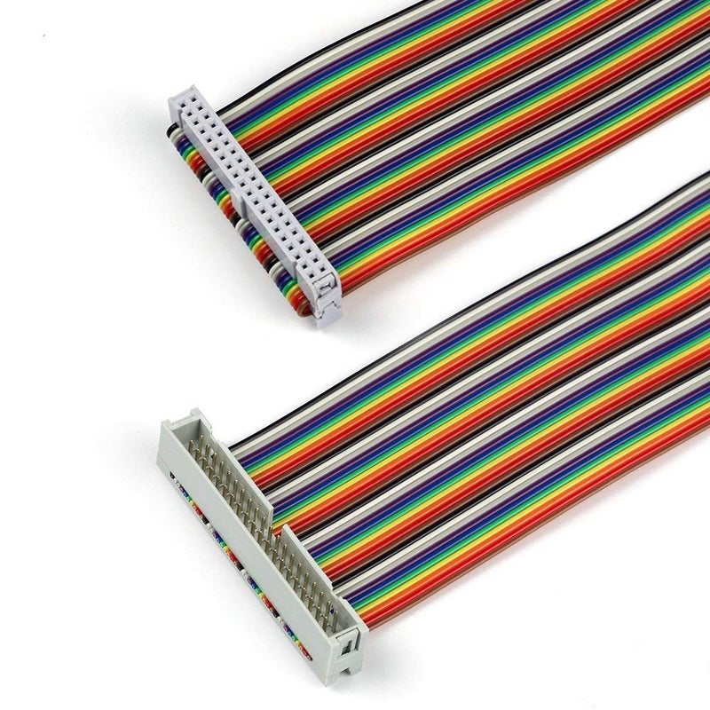 REES52 Male to Female GPIO Ribbon Cable 40pin 8inch Breadboard Jumper Wires for Connection Raspberry Pi 3/2/4B Model B B+ w/ 3.5/5 inch TFT Touch Screen LCD Display - Image 3