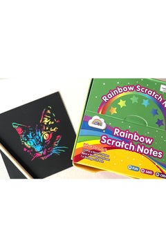 KASTWAVE 3 Set Magic Scratch Paper Art with 3 Scratch Pen, Colorful Magic Drawing Art Book for Kids DIY Birthday Gift Card Party Games Projects Kits Unicorn Mermaid Princess  - Image 4