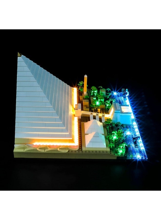 BRIKSMAX طقم إضاءة ليد لهرم الجيزة الأعظم من ليجو 21058 متوافق مع نموذج مكعبات البناء المعمارية من ليجو لا يتضمن مجموعة ليجو - Image 5