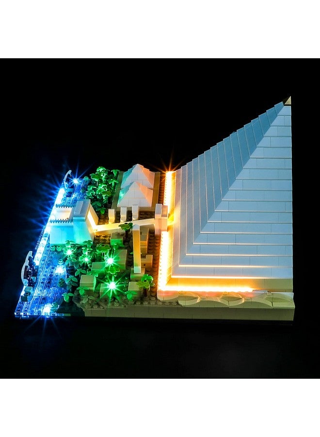 BRIKSMAX طقم إضاءة ليد لهرم الجيزة الأعظم من ليجو 21058 متوافق مع نموذج مكعبات البناء المعمارية من ليجو لا يتضمن مجموعة ليجو - Image 4