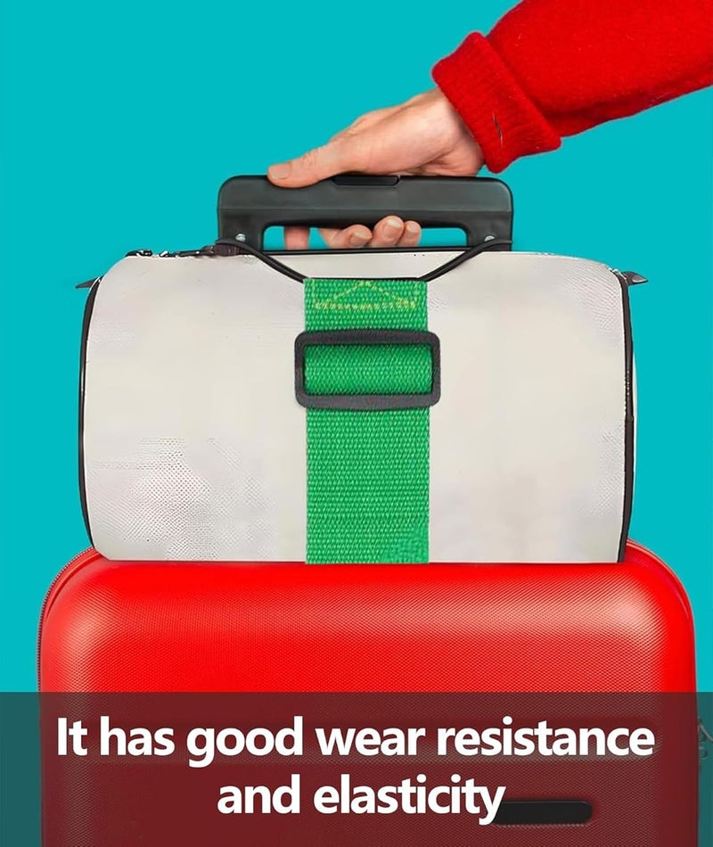 BdelrinQue 4 Pcs Suitcase Belt Luggage Straps, Luggage Straps for Suitcases, Luggage Belt Strap, Travel Accessories for Frequent Travelers, Business Professionals, and Families (Green) - Image 5