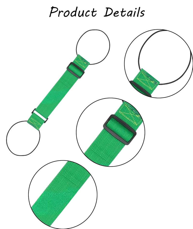 BdelrinQue 4 Pcs Suitcase Belt Luggage Straps, Luggage Straps for Suitcases, Luggage Belt Strap, Travel Accessories for Frequent Travelers, Business Professionals, and Families (Green) - Image 3