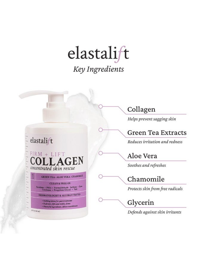 elastalift - Elastalift Collagen Body Cream + Hyaluronic Acid Lotion Skin Care Set, Anti Aging Face & Body Moisturizer Dry Skin Rescue Creams For Wrinkle Control, Lifting, Firming, & Tightening Skin, 2-Pack - Image 1