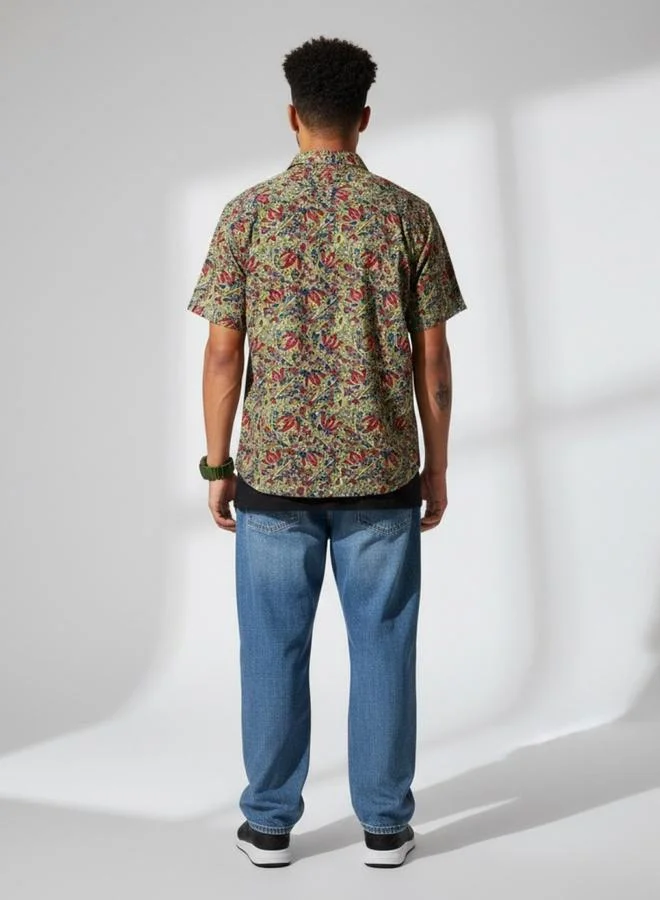 Truloom Green Men Green Graphic Print Casual Shirt for Men | Best Price UAE