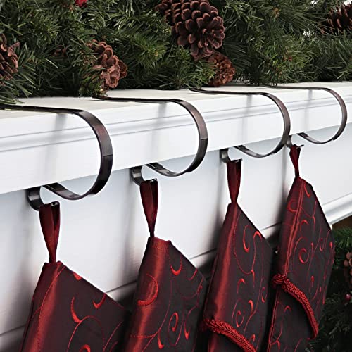 Haute Decor The Original MantleClip - 4 Pack (Oil-Rubbed Bronze) - Hang Christmas Stockings Safely and Securely from Mantels Up to 3 Inches Thick - Image 2